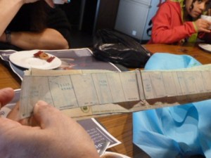 Fiche de paie de l'époque d'Antony